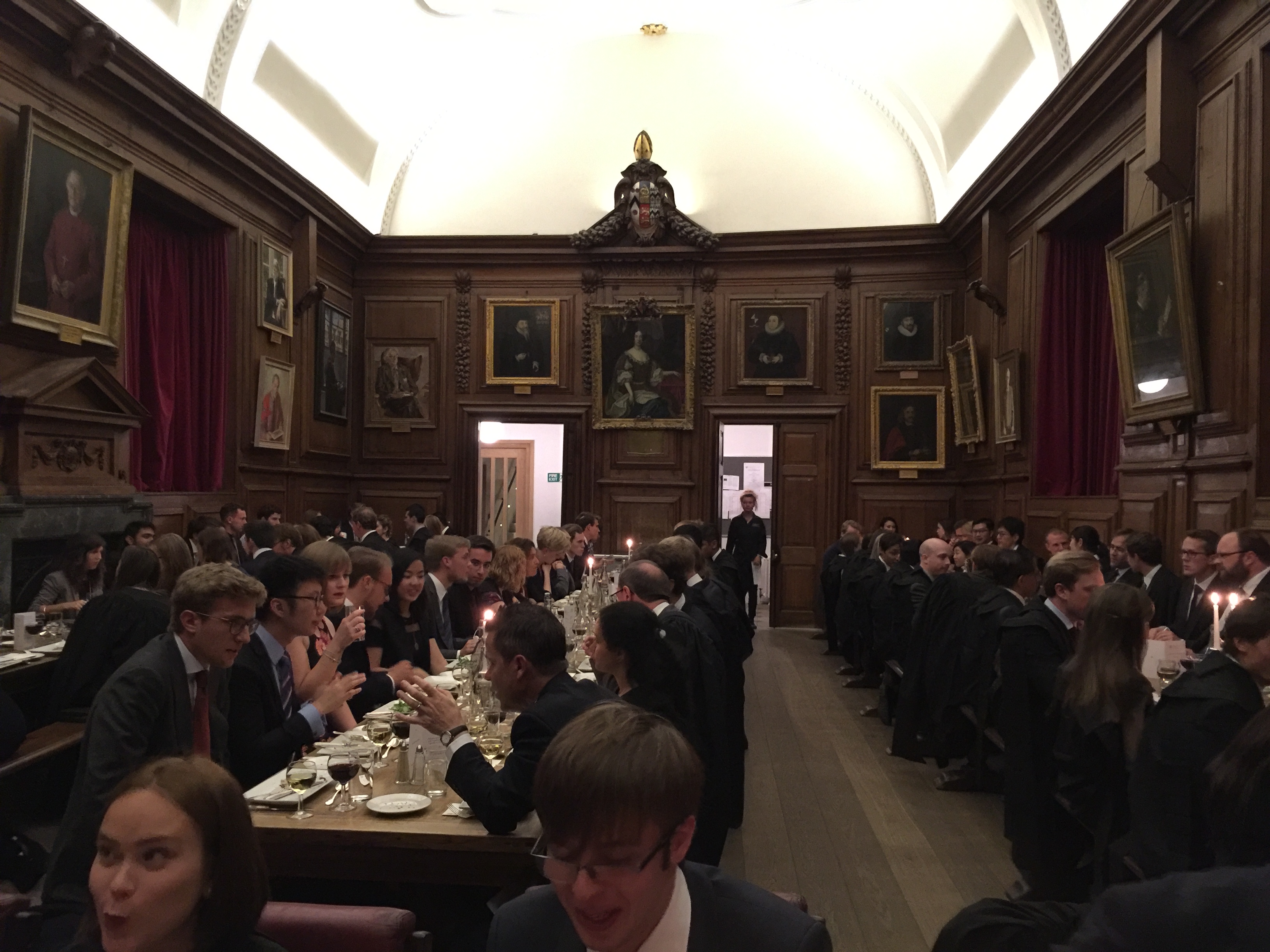 Formal dinner at Brasenose College