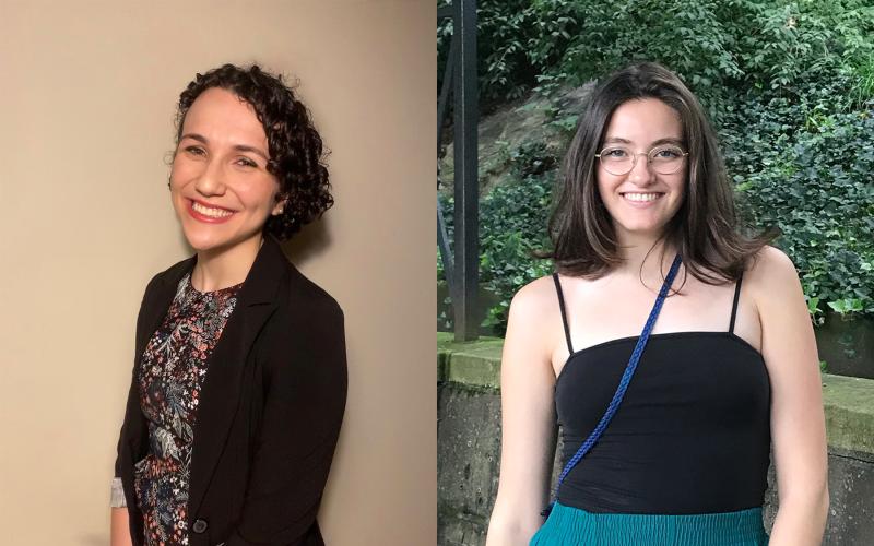 Penn senior Annah Chollet (left) and May graduate Yareqzy (Yary) Munoz have been named 2021 Marshall Scholars. 