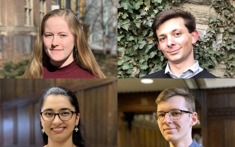 Four recipients of the Goldwater Scholarship
